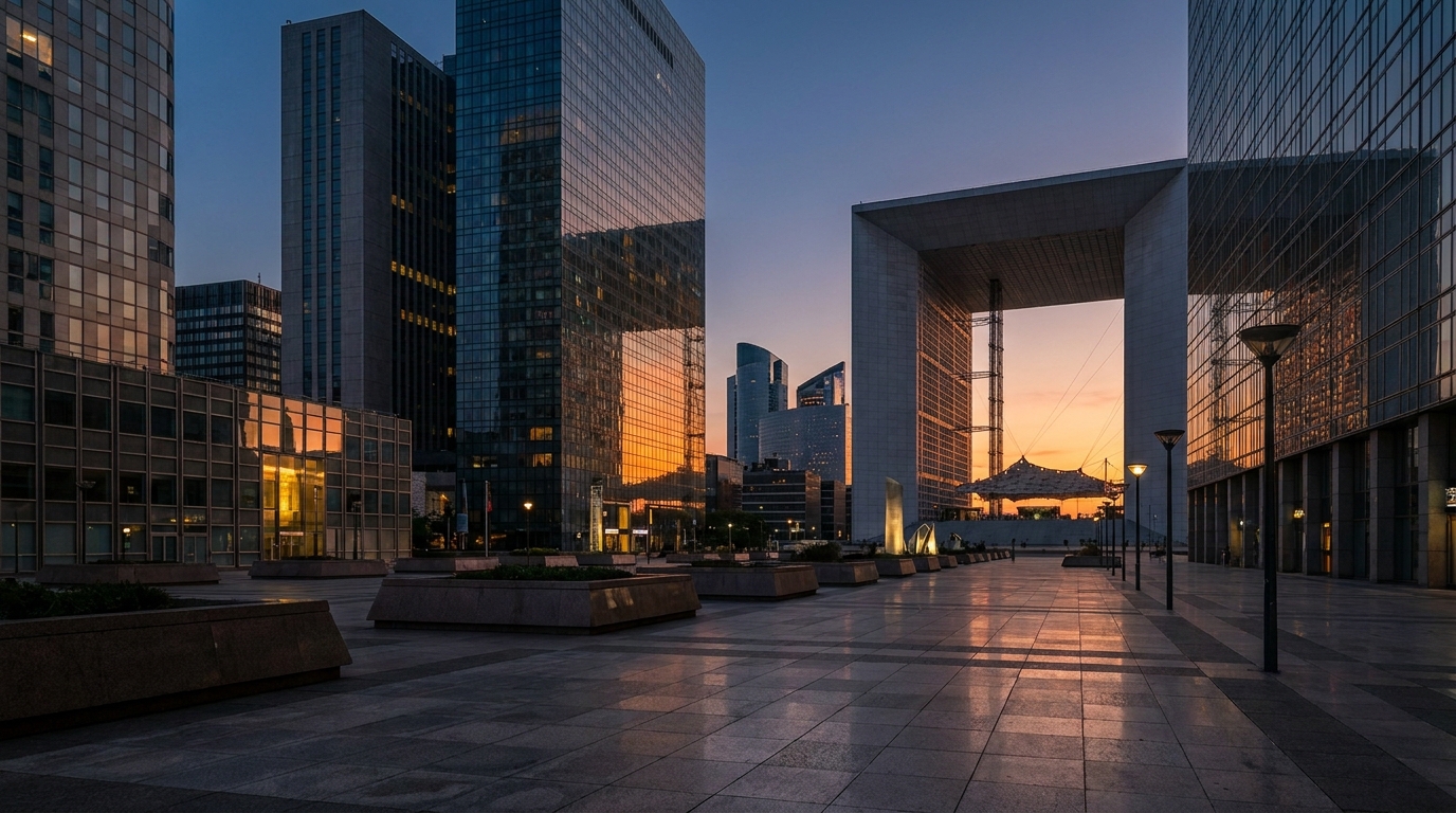 La Défense, Paris — home of Mistral AI, S3NS and Thales